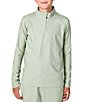 Courtside Kids Boys Long Sleeve Retro Quarter Zip Pullover - Image 2