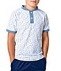 Courtside Kids Boys Short Sleeve All Sports Blade Collar Shirt - Image 2