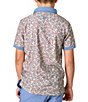 Courtside Kids Boys Short Sleeve Floral Print Polo - Image 4