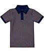 Courtside Kids Boys Short Sleeve Gingham Polo - Image 1