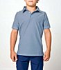 Courtside Kids Boys Short Sleeve Thin Stripe Polo - Image 2