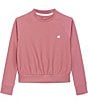 Courtside Kids Girls Long Sleeve Courtside Crew Neck Pullover - Image 1