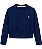 Courtside Kids Girls Long Sleeve Graphic Logo Pullover - Image 4