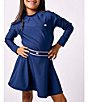 Courtside Kids Girls Long Sleeve Graphic Logo Pullover - Image 5