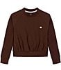 Courtside Kids Girls Long Sleeve Graphic Logo Pullover - Image 1