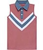 Courtside Kids Girls Sleeveless Cheer Tank Top - Image 1