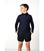 Courtside Kids Little Boys Long Sleeve Quarter Zip Pullover - Image 3