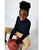 Courtside Kids Little Boys Long Sleeve Quarter Zip Pullover - Image 4