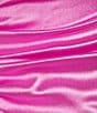 Color:Doll Pink - Image 4 - Cowl Neck Shirred Side Slit Dress
