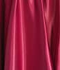 Coya Satin Drape Neck Stone Embellished Bustier Corseted A-Line Bubble Dress - Image 4