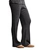 Barefoot Dreams CozyChic Ultra Lite® Lurex Rib Coordinating Wide Leg Pants, Color:Carbon - Image 3
