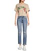 Color:Daily Double - Image 3 - High Rise Destructed Rolled Cuff Mom Jeans