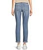 Color:Daily Double - Image 2 - High Rise Destructed Rolled Cuff Mom Jeans