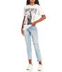 Color:Integrity - Image 3 - Distressed High Rise Mom Jeans