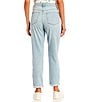 Color:Time to Time - Image 2 - High Rise Rolled Cuff Mom Jeans
