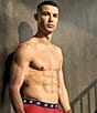CR7 Basic Cotton Blend 3.5#double; Inseam Trunks 3-Pack, Color:Red/Blue/Grey - Image 8