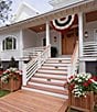 Creative Co Op American Flag Half Circle Fabric Wall Decor - Image 3