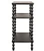 Creative Co Op 3-Tier Wooden Bobbin Spindle Leg Rectangular Accent Table - Image 4