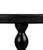 Creative Co Op Classic Bobbin Leg Wooden Round Shelf Accent Table - Image 4