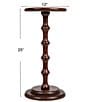 Creative Co Op Ergo Pedestal Cocktail Side Accent Table - Image 4