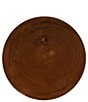 Creative Co Op Hand-Carved Wood Vertical Stripes Side Accent Table - Image 4