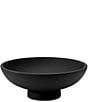 Creative Co Op Black Mango Wood Footed Bowl - Image 1
