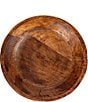 Creative Co Op Mango Wood Footed Bowl, Color:Brown - Image 2