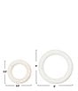 Creative Co Op Marble Trivets for Dining Table, Set of 2, Color:White - Image 3