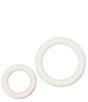 Creative Co Op Marble Trivets for Dining Table, Set of 2, Color:White - Image 4