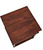 Creative Co Op Maxwelton Solid Wood End Table with Drawer and Woven Cane Storage Shelf - Image 4