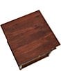Creative Co Op Maxwelton Solid Wood End Table with Drawer and Woven Cane Storage Shelf - Image 5