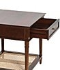 Creative Co Op Maxwelton Solid Wood End Table with Drawer and Woven Cane Storage Shelf - Image 6