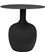 Creative Co Op Modern Textured Round Metal Side Accent Table - Image 1