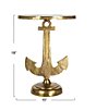 Creative Co Op Round Nautical Accent Table with Anchor Base in Cast Iron - Image 4