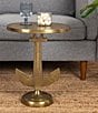 Creative Co Op Round Nautical Anchor Base Accent Table - Image 5