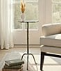 Creative Co Op Round Sleek Metal Martini Side Table - Image 1