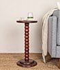 Creative Co Op Stacked Pedestal Cocktail Side Accent Table - Image 1