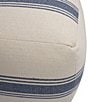 Creative Co Op Striped Square Cotton Canvas Pouf - Image 4