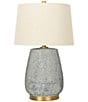 Creative Co Op Textured Stoneware Table Lamp - Image 1