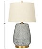 Creative Co Op Textured Stoneware Table Lamp - Image 2