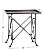 Creative Co Op Vintage Rectangular Metal Side Table with Unique Claw Sole Feet - Image 2