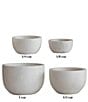 Creative Co Op White Marble Bowls, Set of 4, Color:White - Image 3