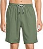 Cremieux 9#double; Classic Solid Swim Trunks, Color:Sea Spray - Image 1