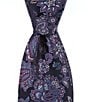 Cremieux Autrey Persian 3 1/8#double; Traditional Woven Silk Tie, Color:Purple - Image 1
