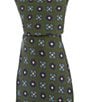 Cremieux Axel Mini-Medallion Pattern Traditional 3 1/8#double; Silk Tie, Color:Green - Image 1