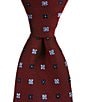 Cremieux Big & Tall Bennett Flower/Medallion Pattern 3 1/8#double; Silk Tie, Color:Red - Image 1