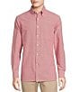 Color:Cherry Red - Image 1 - Big & Tall Blue Label Classic Fit Solid Oxford Long Sleeve Woven Shirt