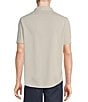 Color:Pale Grey - Image 2 - Big & Tall Blue Label Performance Short Sleeve Printed Jacquard Coatfront Shirt