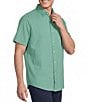 Cremieux Big & Tall Blue Label Performance Solid Seersucker Short Sleeve Shirt - Image 1