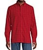 Cremieux Blue Label Big & Tall Classic Fit Medium Plaid Oxford Long Sleeve Woven Shirt, Color:Chilli Pepper - Image 1